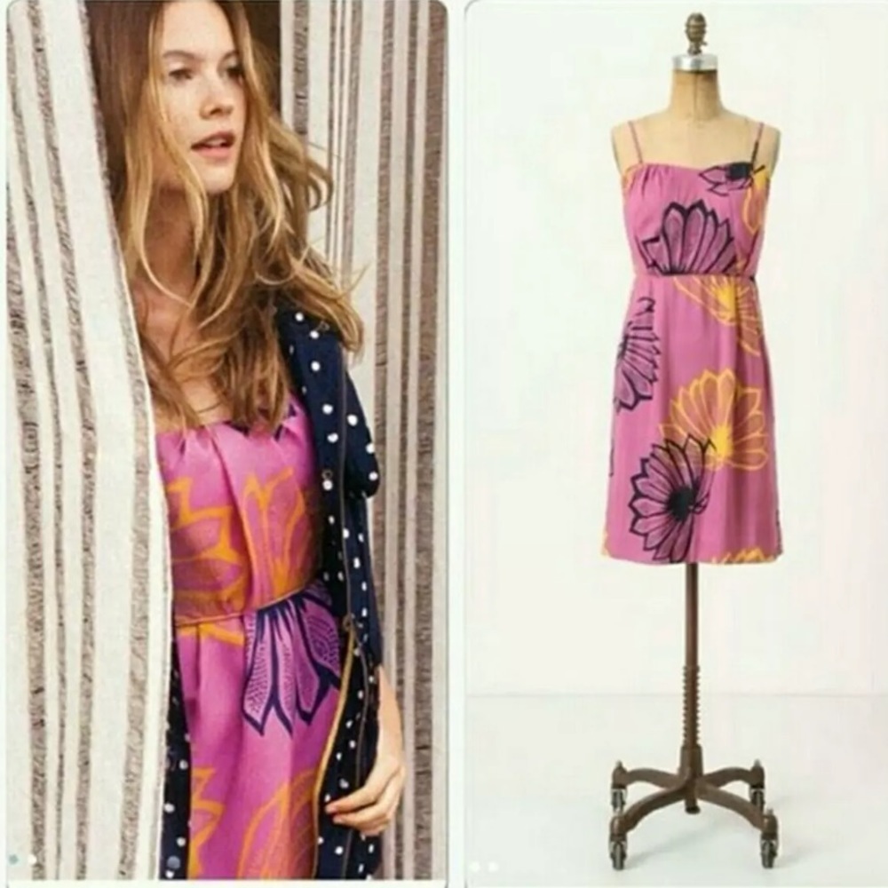 NWT Anthropologie Sariah Agave Burst Dress